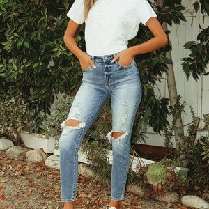 Distressed Skinny Jeans Size 0